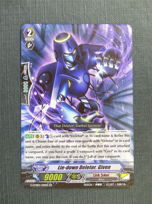 Lie-Down Deletor Given G-CMB01 RR - Vanguard Cards #1Q5
