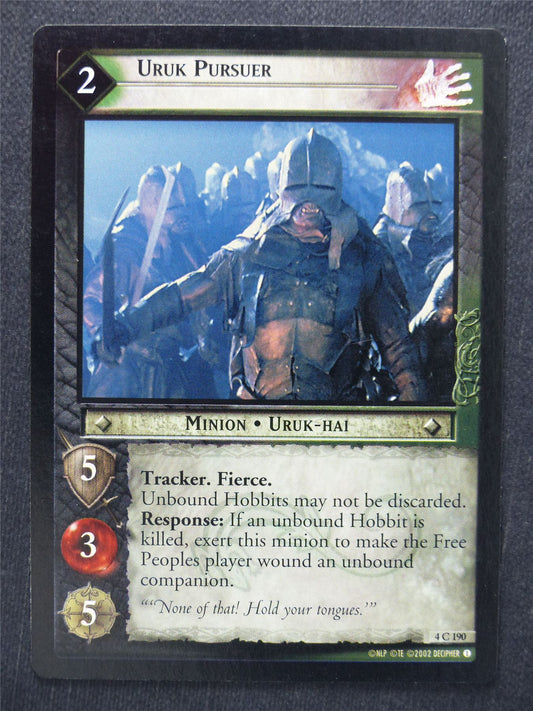 Uruk Pursuer 4 C 190 - LotR Cards #S7