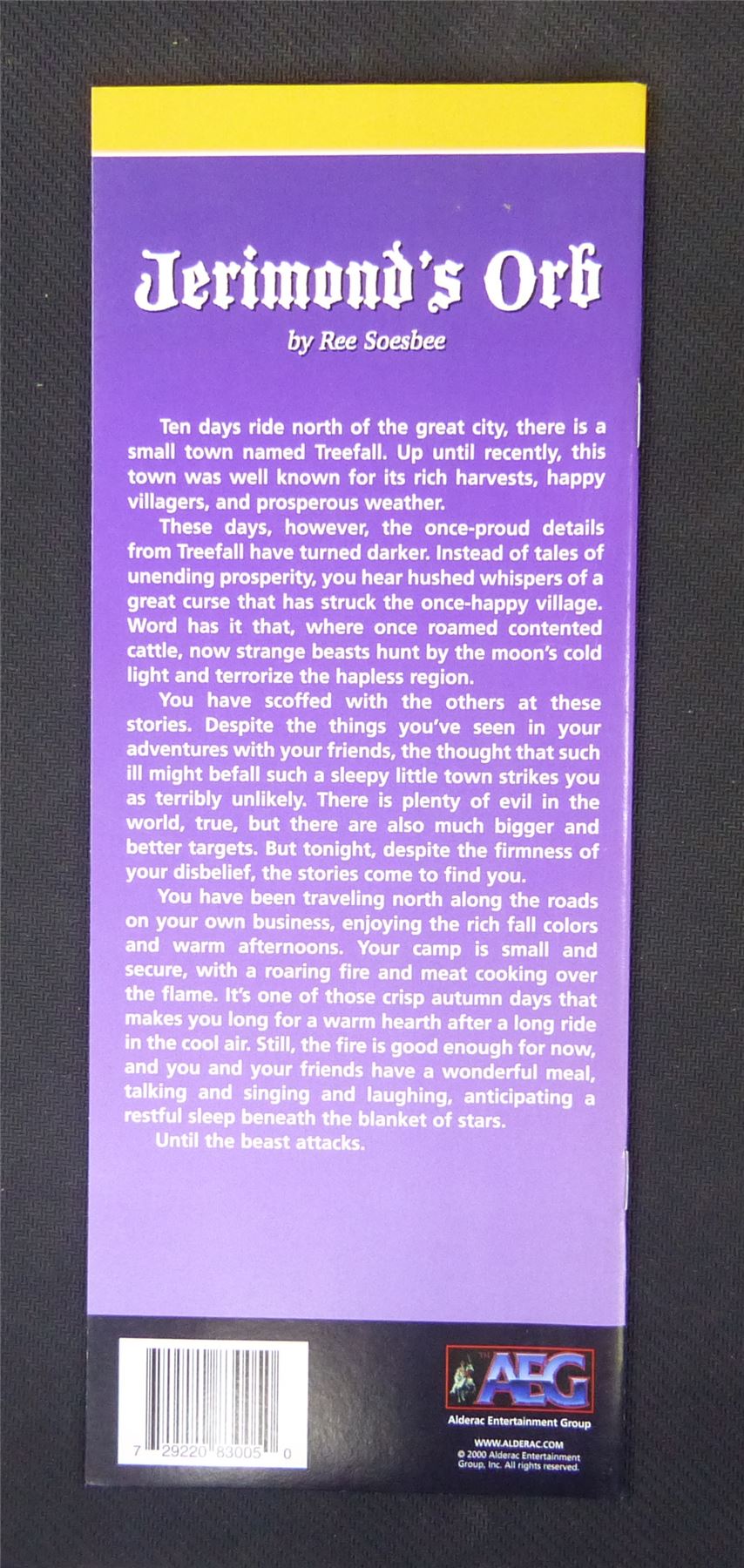 Jerimonds Orb D&D Adventure Booklet 2000 #1L6