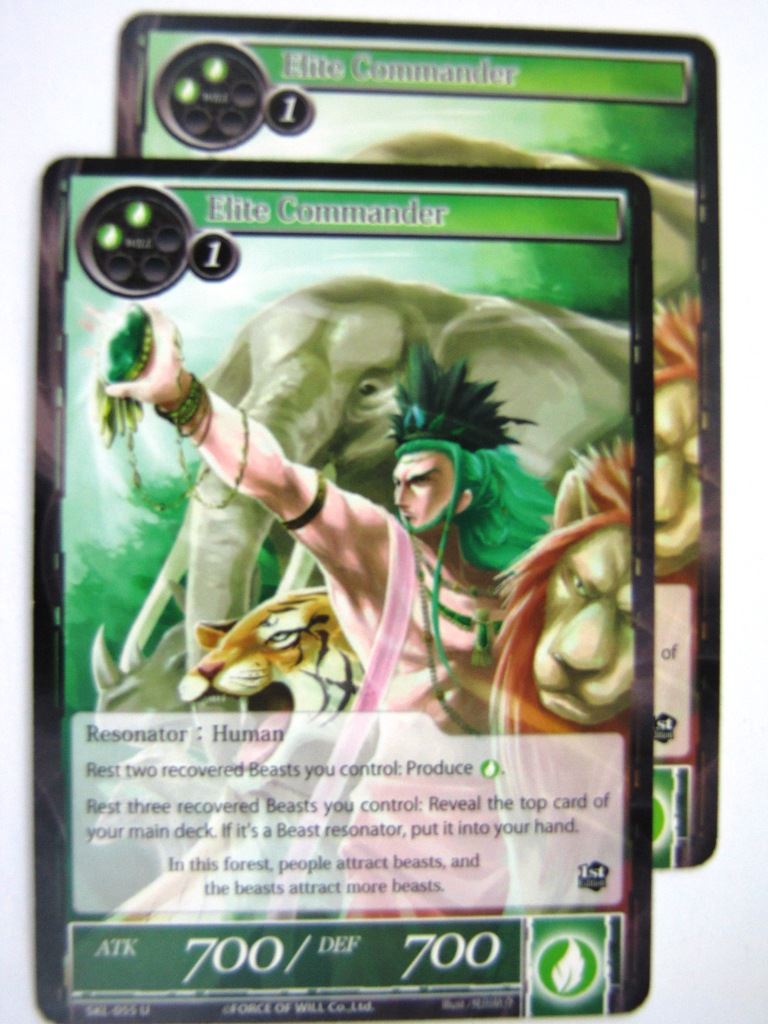 Force of Will Cards: ELITE COMMANDER x2 # 7I87