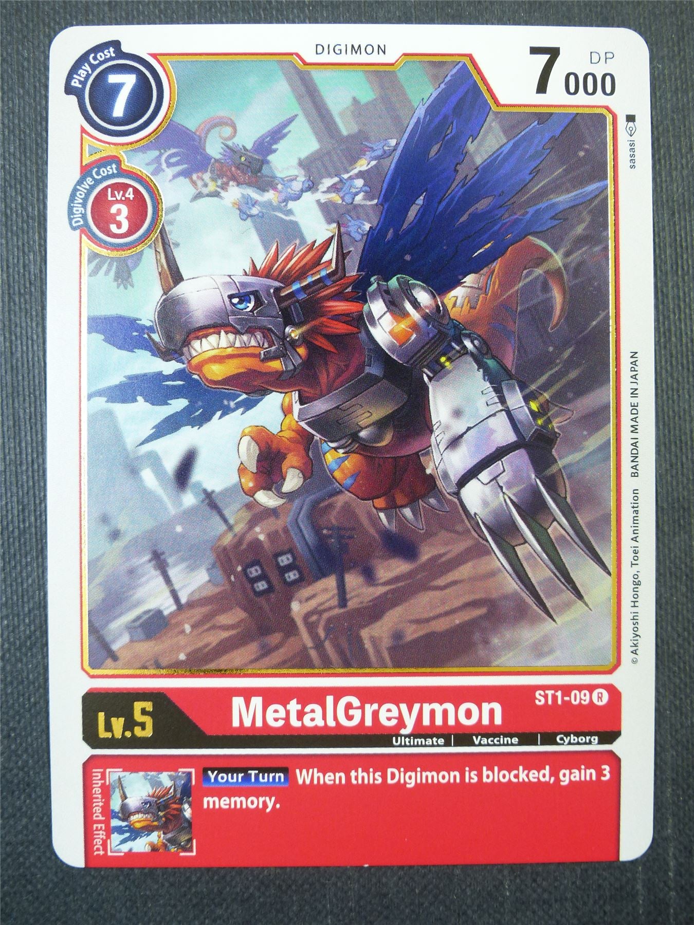 MetalGreymon ST1-09 R - Digimon Card #908