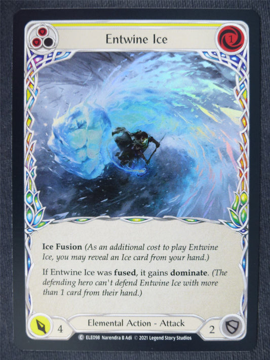 Entwine Ice C Foil Yellow - 1st Ed Tales of Aria - Flesh and Blood