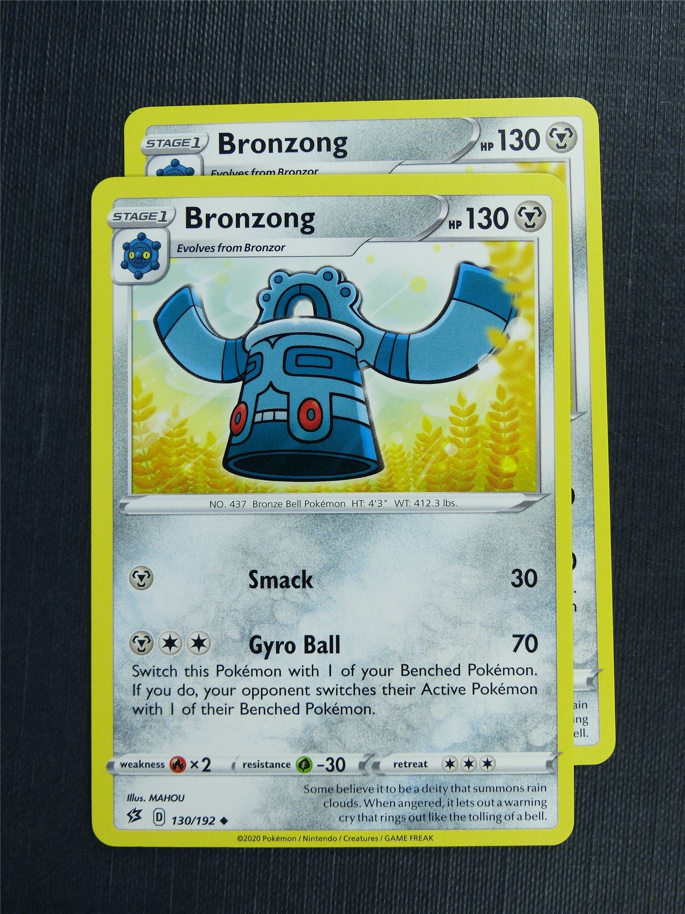 Bronzong 130/192 x2 - RCL - Pokemon Card  #3KY