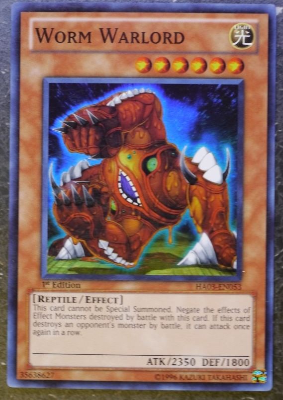 Yugioh Cards: WORM WARLORD HA03 SUPER RARE # 2J75