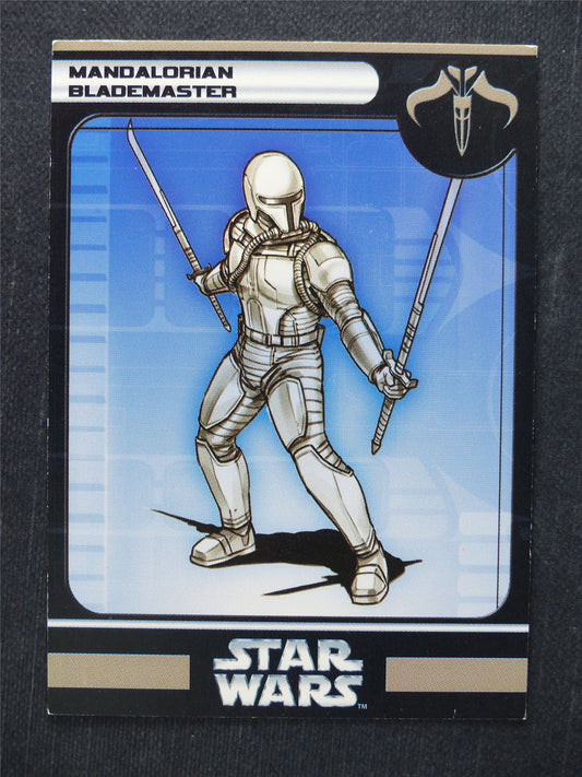 Mandalorian Blademaster 56/60 - Star Wars Miniatures Spare Cards #BE