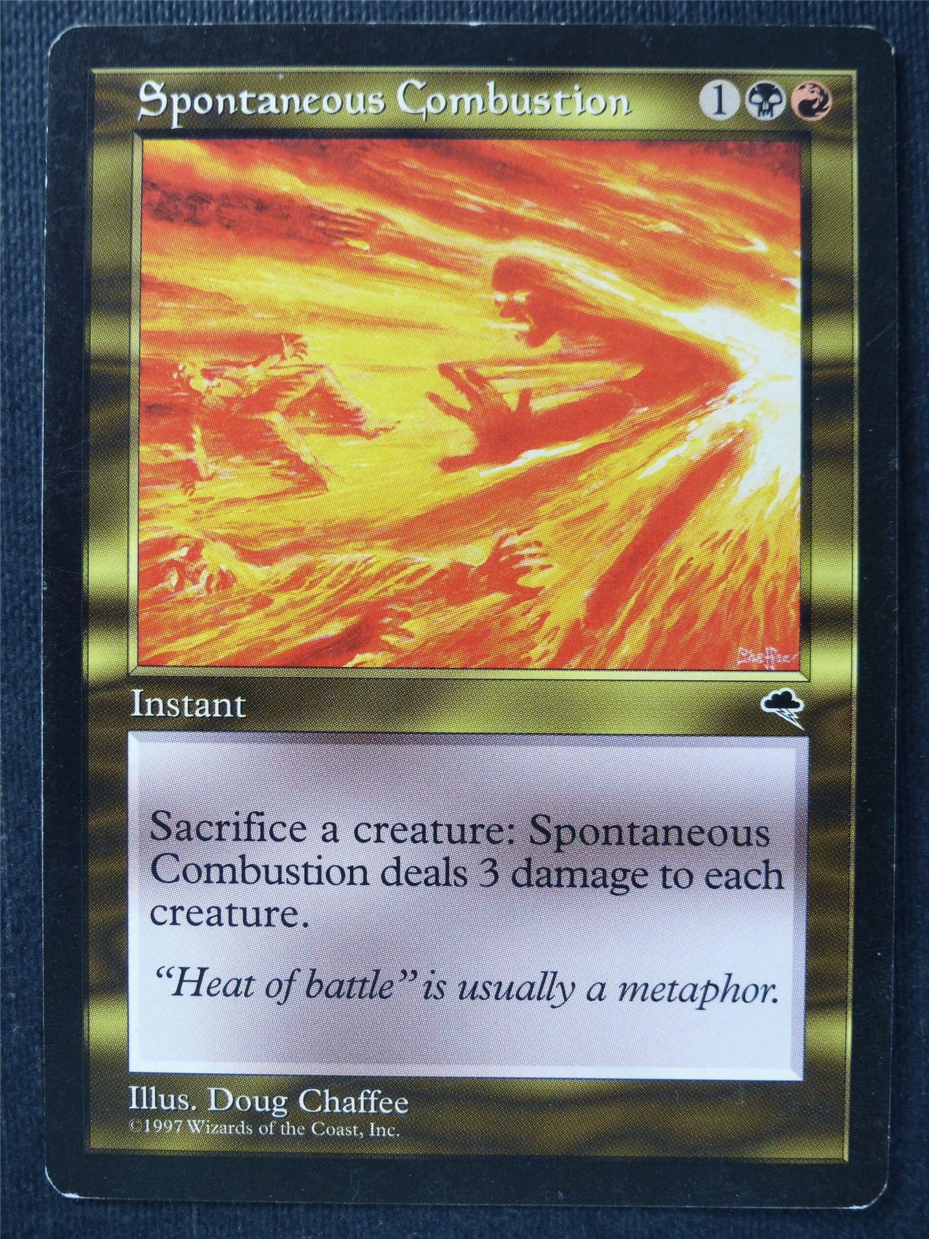 Spontaneous Combustion played - Mtg Magic Card #Y3