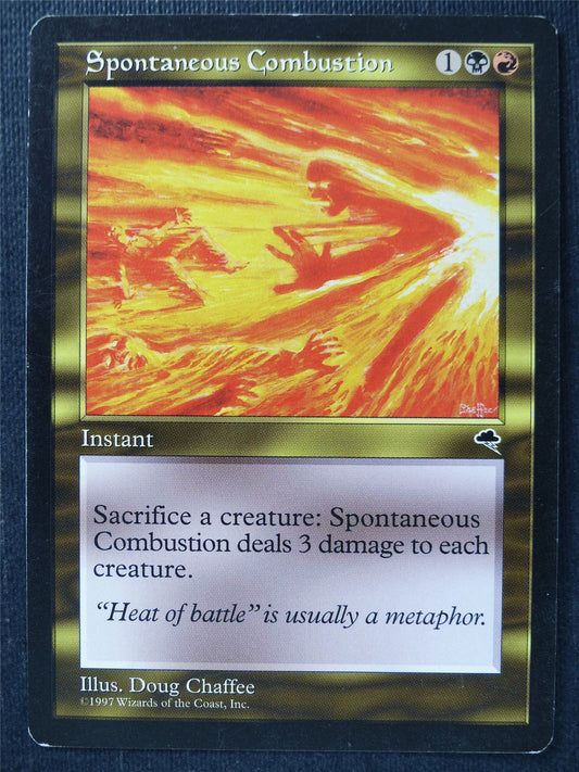 Spontaneous Combustion played - Mtg Magic Card #Y3