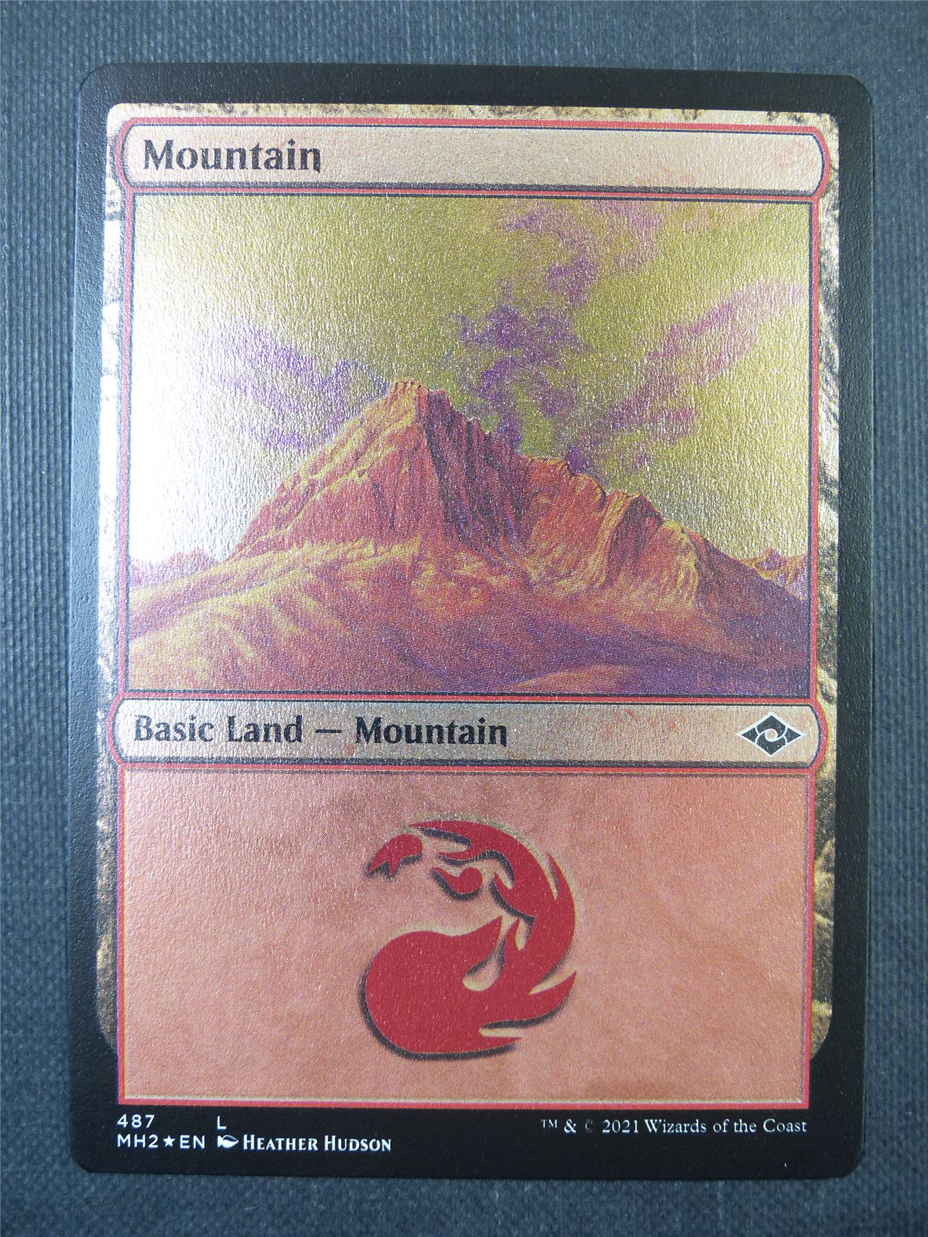 Mountain Etched Foil - Mtg Card #8XA