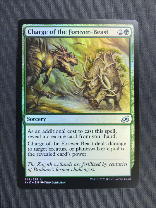 Charge of the Forever-Beast Foil - IKO - Mtg Card