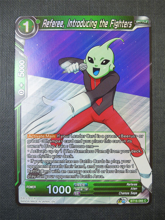 Referee Introducing the Fighters Foil - Dragon Ball Super Card #40