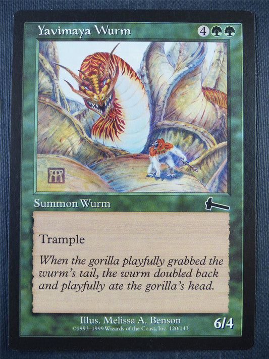 Yavimaya Wurm - Mtg Card #9F1