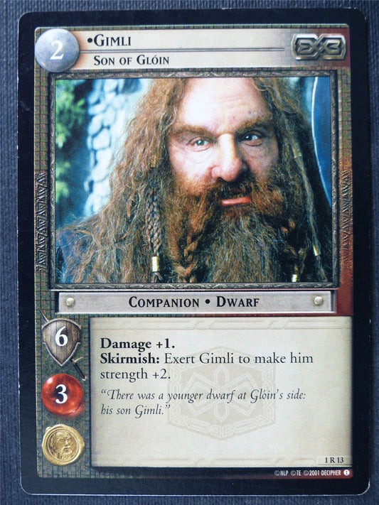 Gimli 1 R 13 - LotR Card #4A3