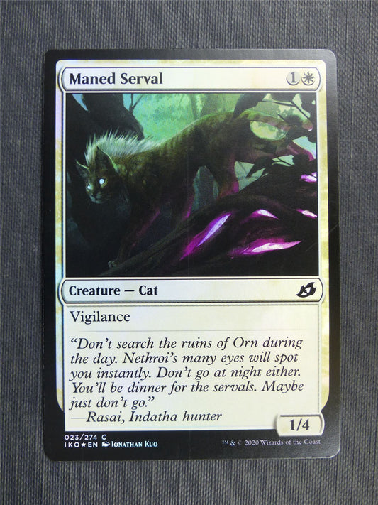 Maned Serval Foil - IKO - Mtg Card
