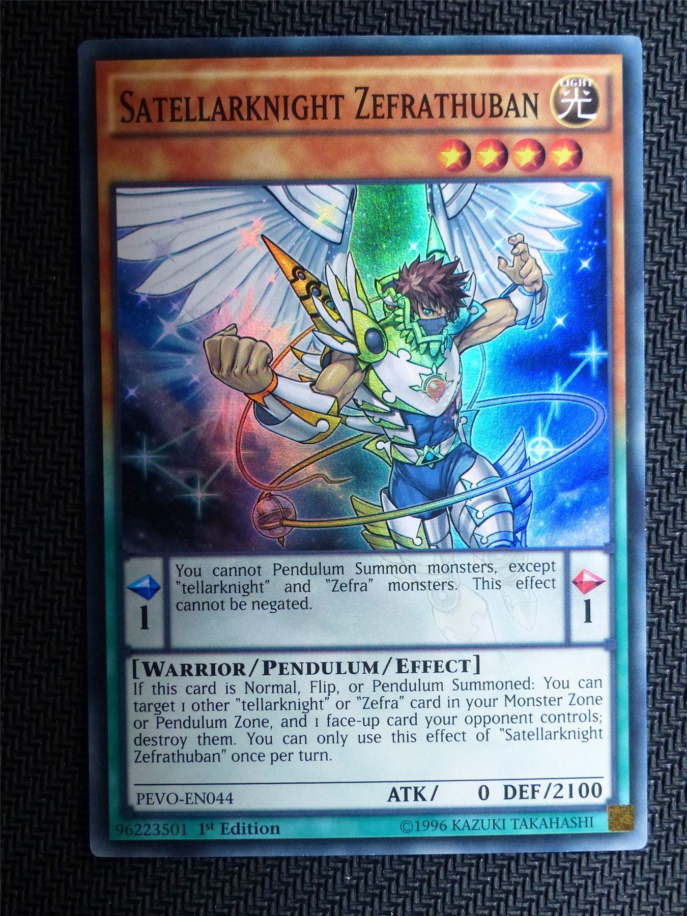 Stellarknight Zefrathuban - PEVO - Super Rare - Yugioh Card # 1E6