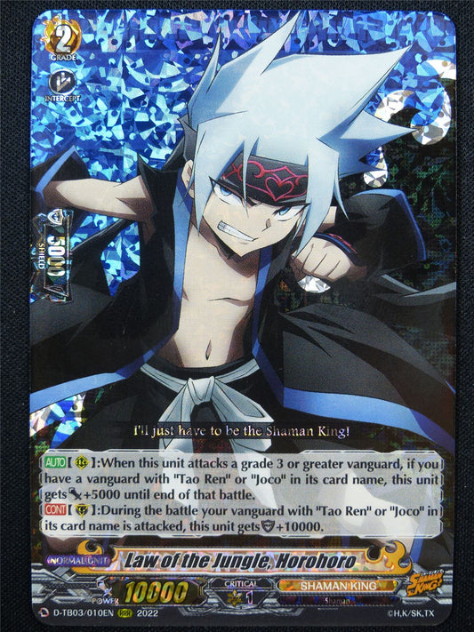 Law of the Jungle Horohoro D-TB03 RRR - Vanguard Card #YK