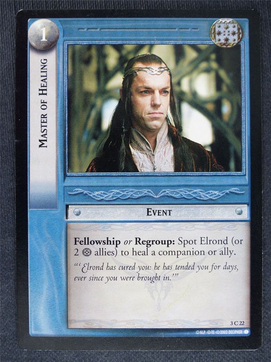 Master of Healing 3 C 22 - played - LotR cards #C0