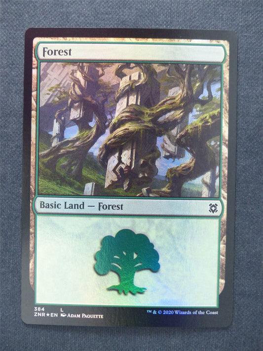 Forest 384 Foil - Mtg Magic Cards #4U