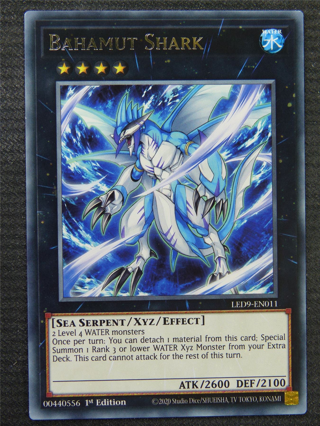 Bahamut Shark LED9 Rare - 1st ed - Yugioh Card #8R3