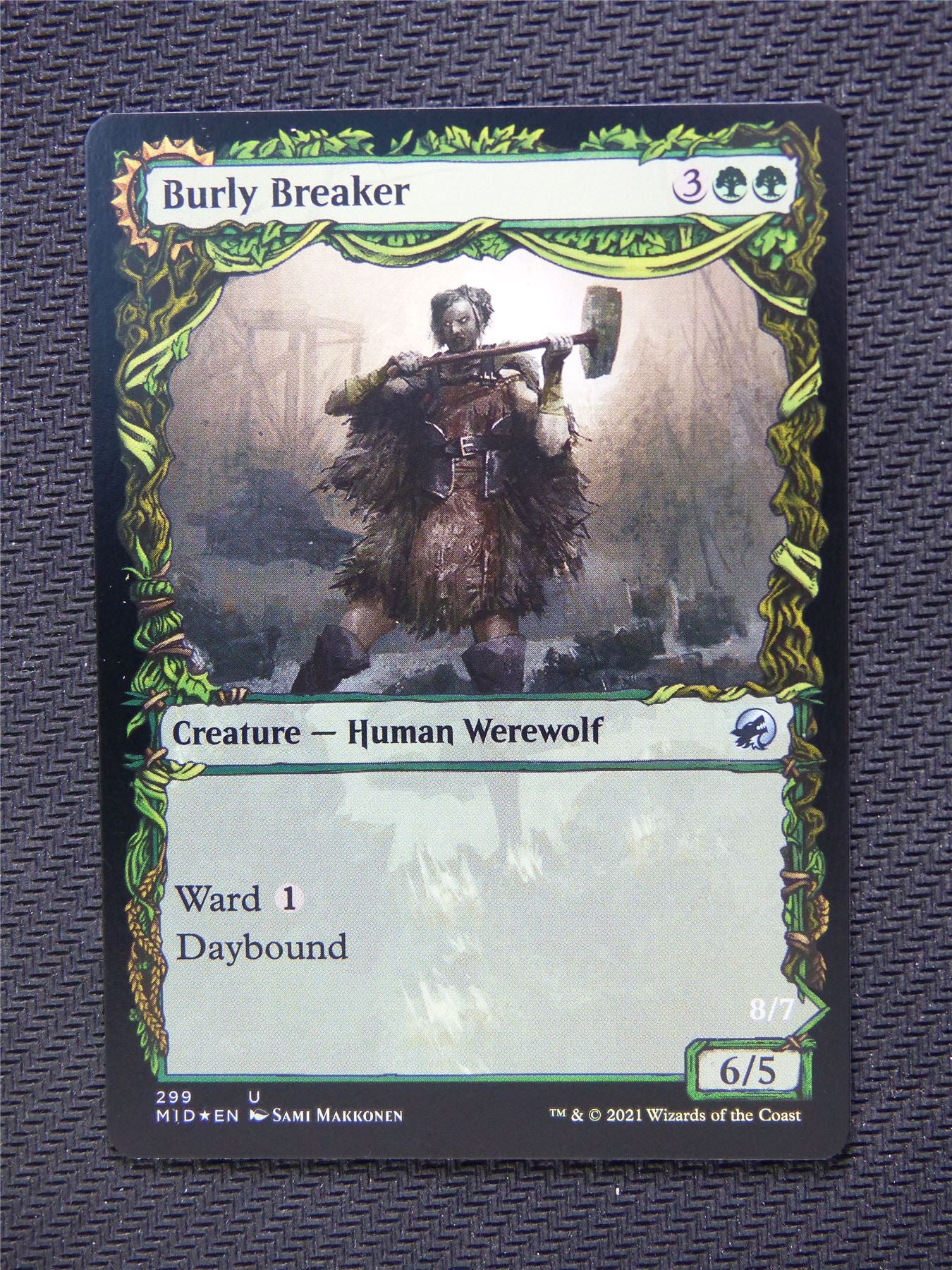 Burly Breaker Dire Strain Demolisher Foil  Showcase - Innistrad - Mtg Card #3LY