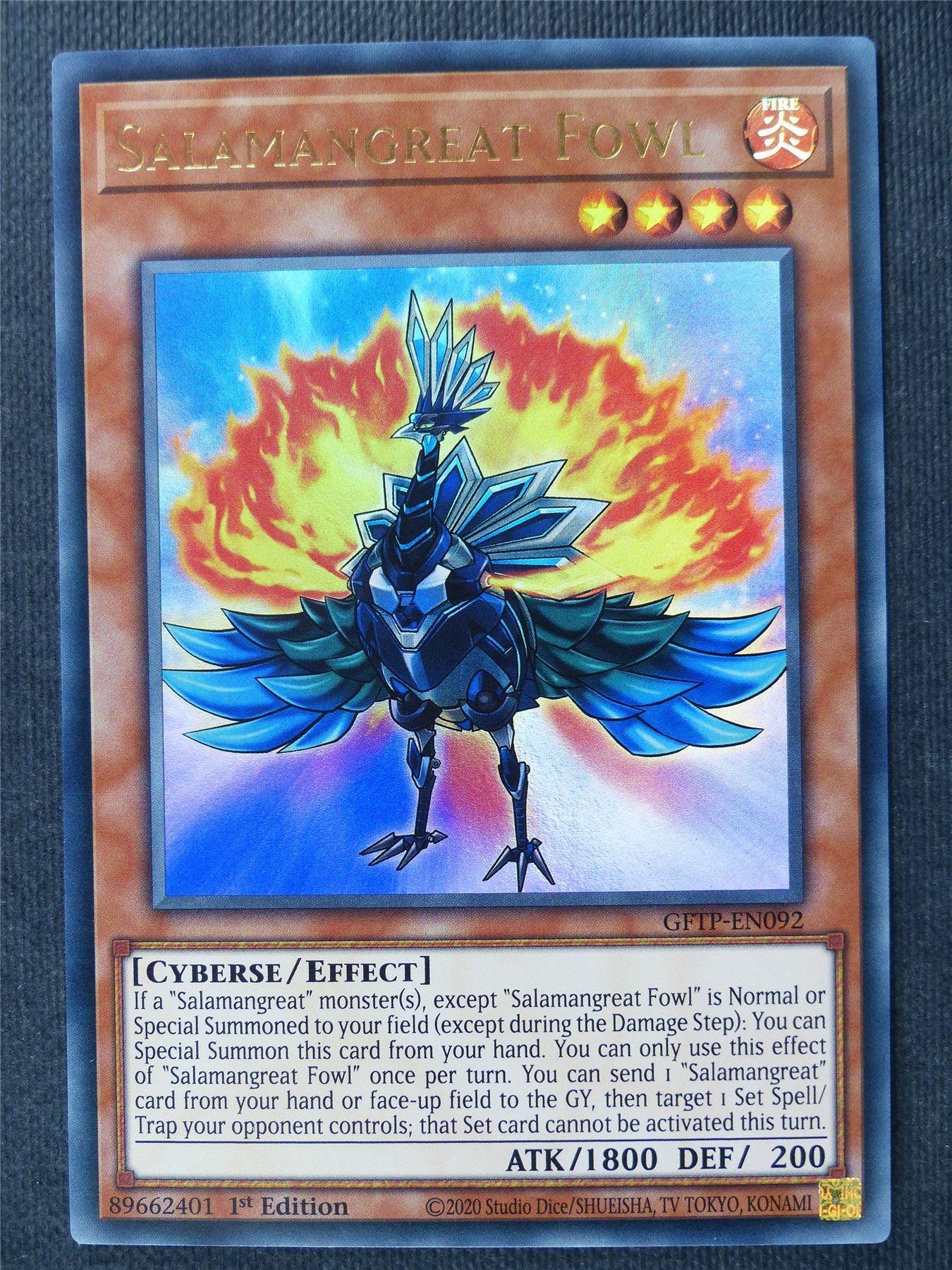 Salamngreat Fowl GFTP Ultra Rare - 1st ed - Yugioh Cards #2MG