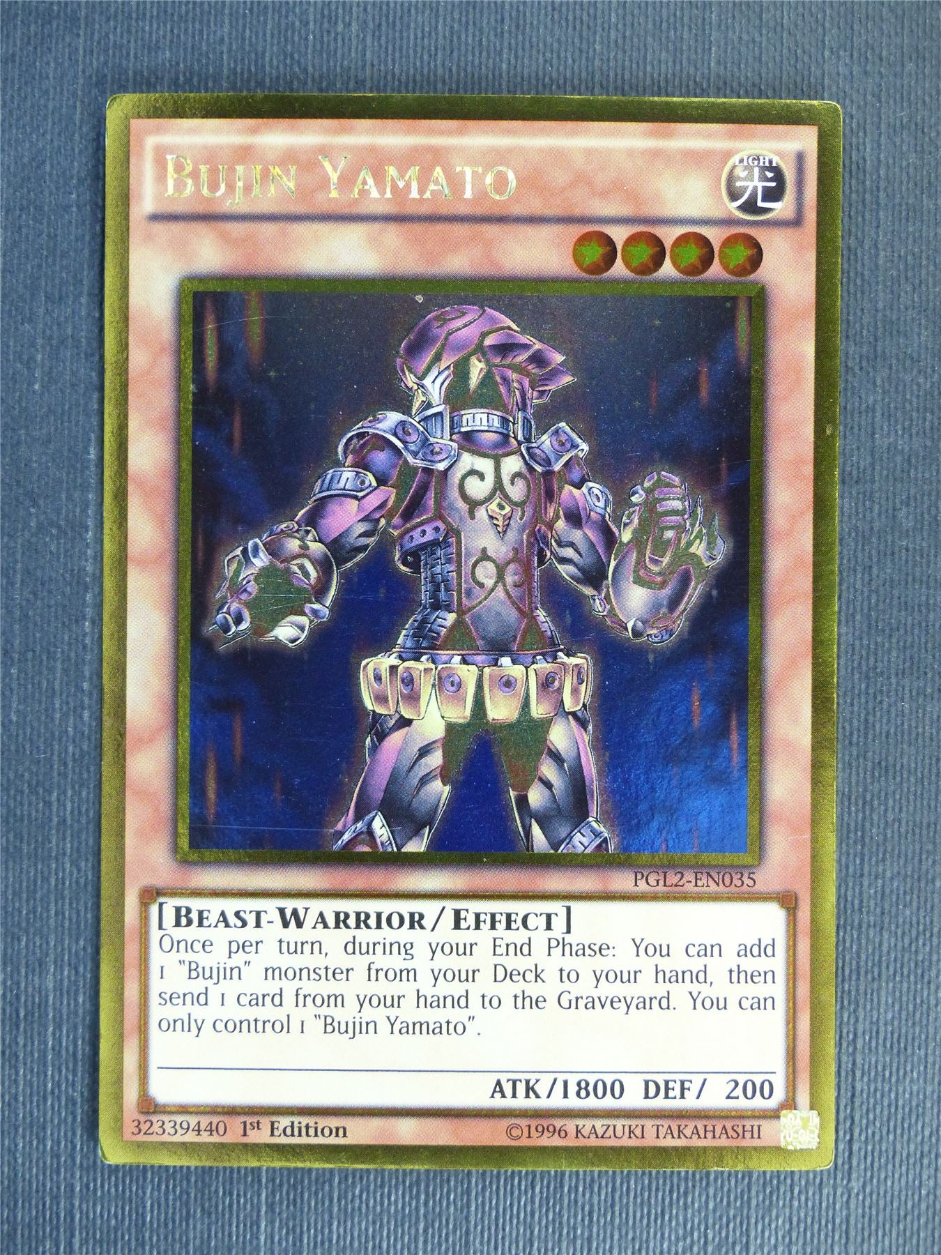 Bujin Yamato PGL2 Gold Rare - 1st ed - Yugioh Cards #145