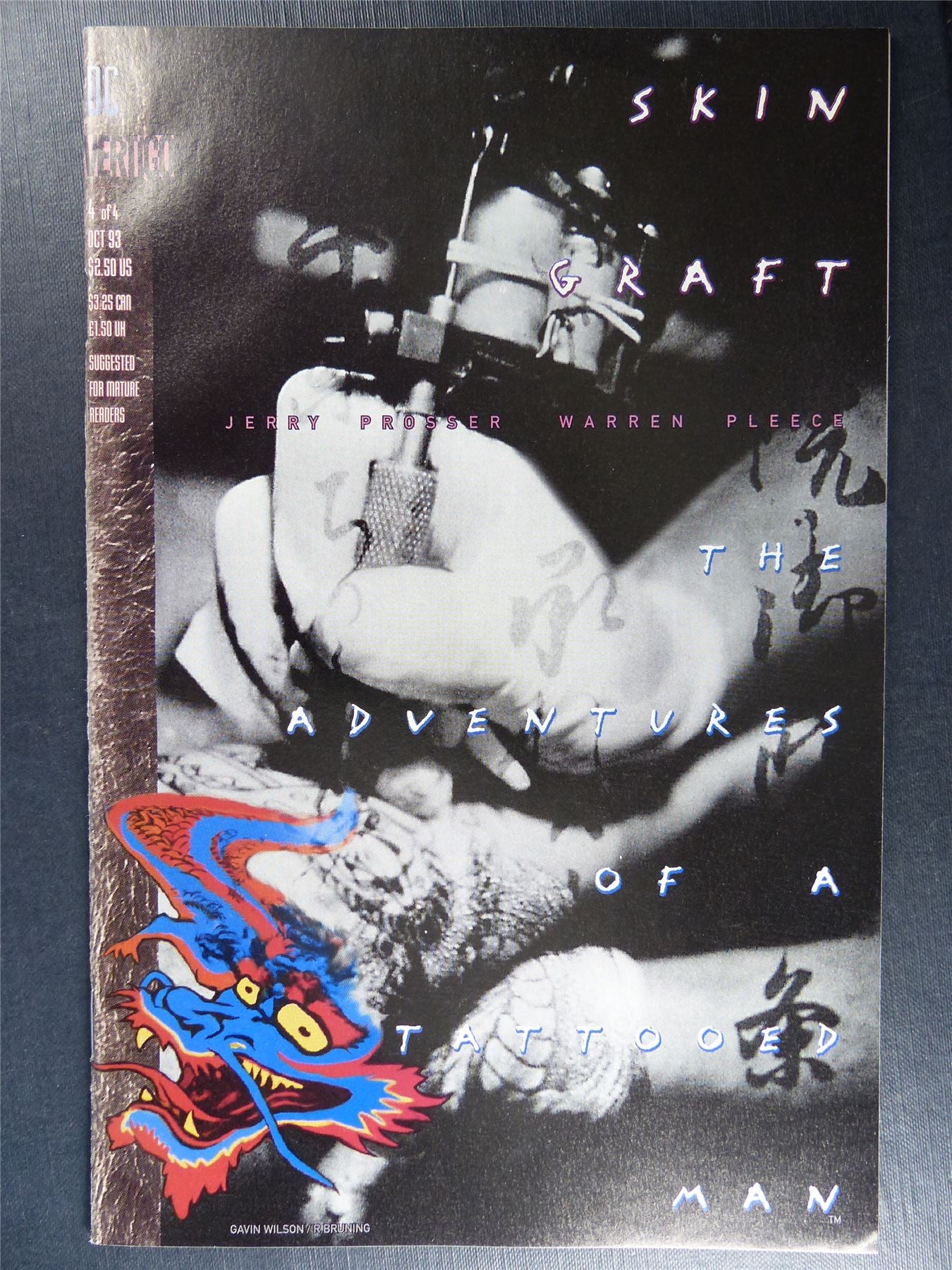 SKIN Graft: The Adventures of a Tattooed Man #4 - DC Vertigo Comics #QU