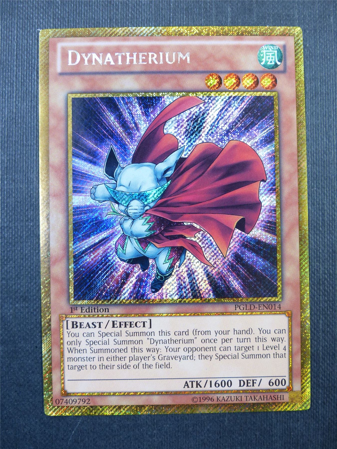 Dynatherium PGLD Gold Rare - 1st ed Yugioh Card #2XR