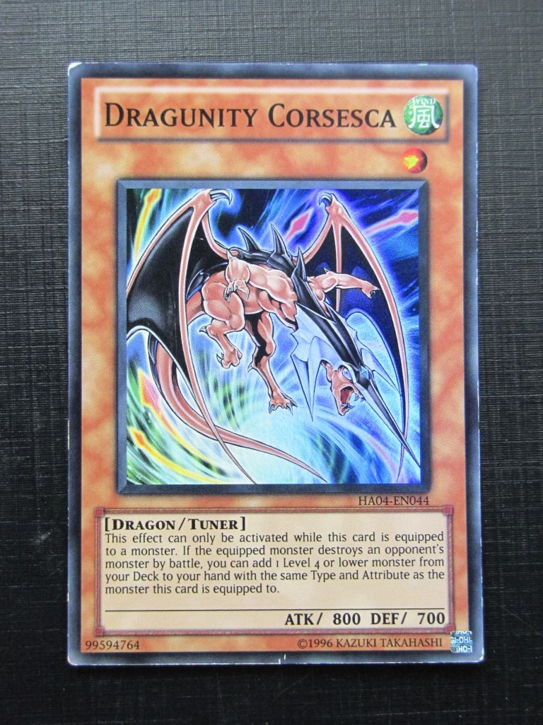 Yugioh Cards: DRAGUNITY CORSESCA HA04 SUPER RARE played # 30B50