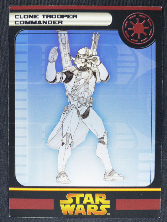 Clone Trooper Commander - Star Wars Miniatures Spare Cards #6V