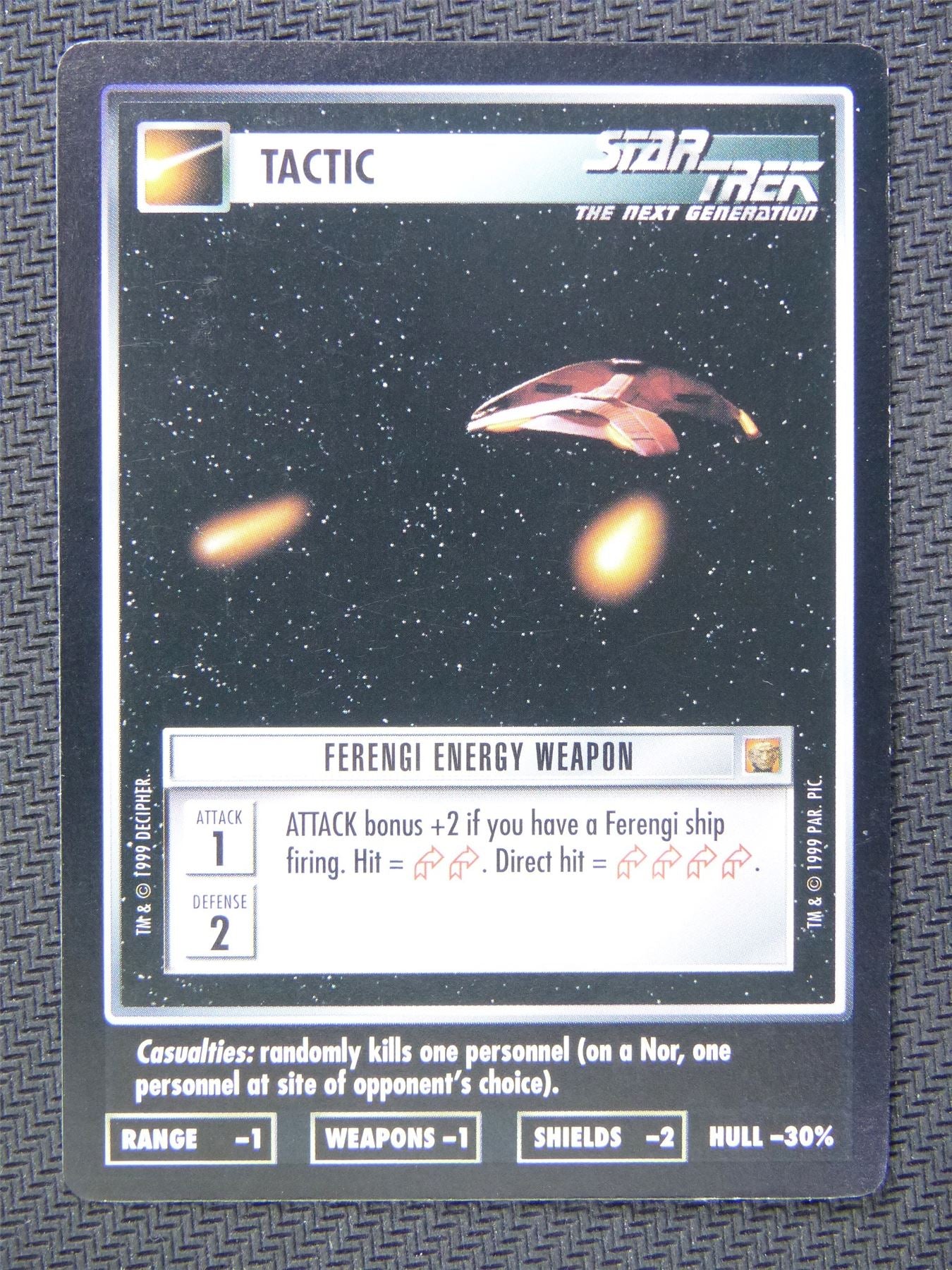 Tactic Ferengi Energy Weapon - Star Trek CCG Next Gen #5C0