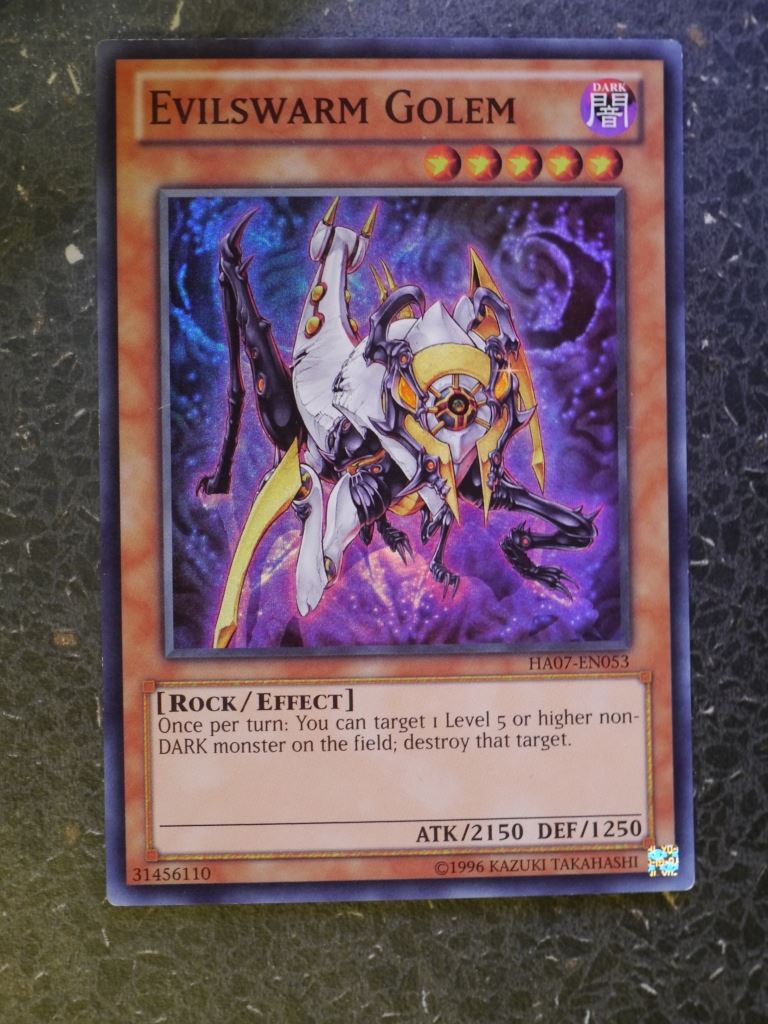 Yugioh Cards: EVILSWARM GOLEM HA07 SUPER RARE # 3B78