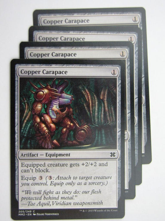 MTG MODERN MASTERS TWO: COPPER CARAPACE x4 # 28B97