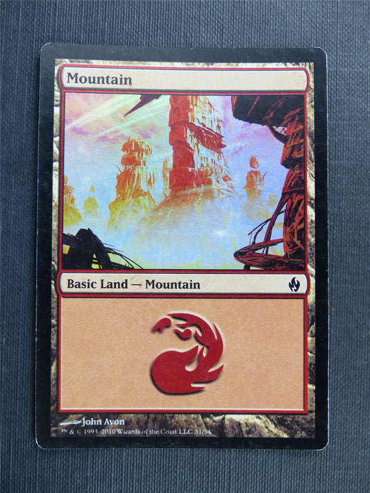 Mountain 31/34 Foil played - Mtg Magic Cards #4CY