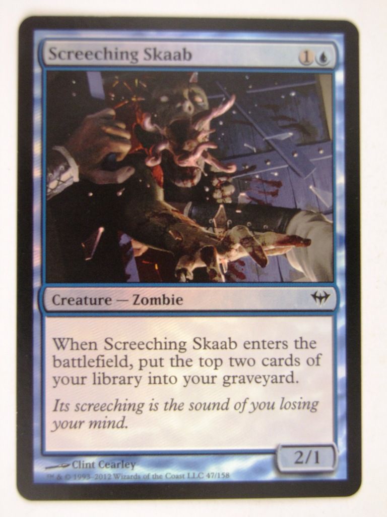 Mtg FOIL - SCREECHING SKAAB - played