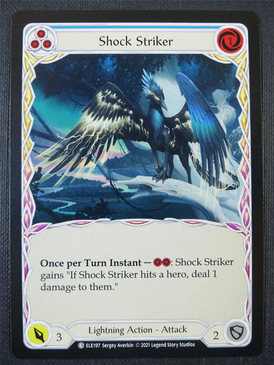 Shock Striker - Blue - Tales of Aria 1st ed - Flesh and Blood Card #64L
