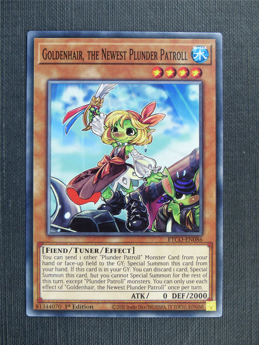 Goldenhair the Newest Plunder Patroll - ETCO - 1st ed Yugioh Card