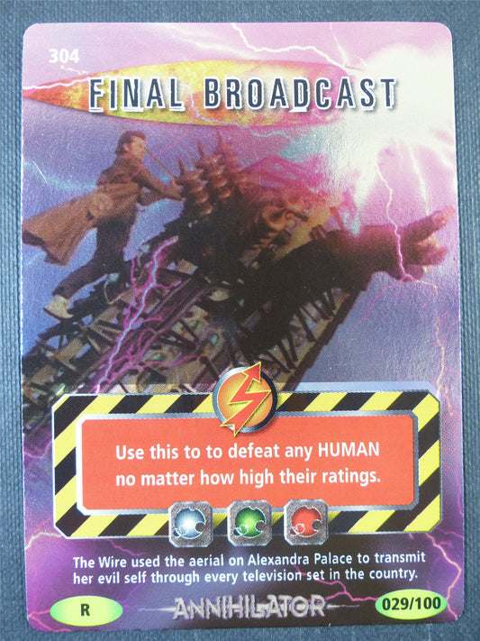 Final Broadcast 029/100 Foil - Doctor Who Card #29H