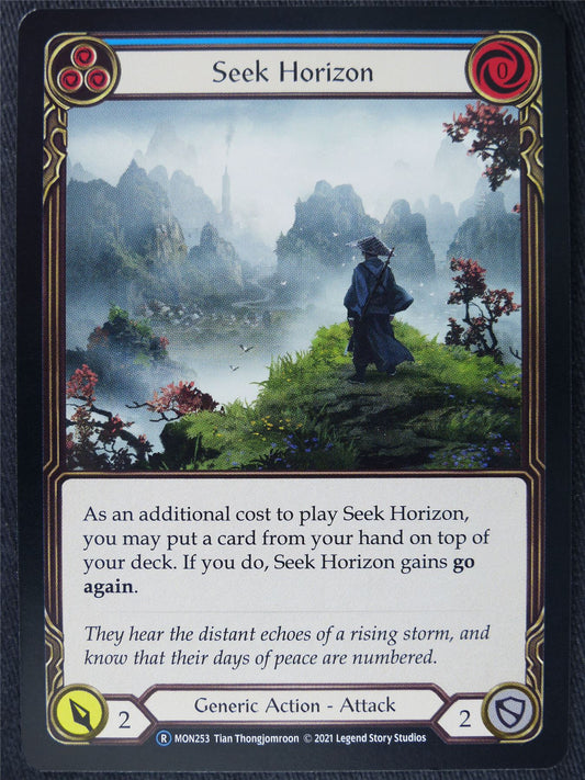 Seek Horizon Blue - Monarch Unlimited - Flesh and Blood Cards #HF