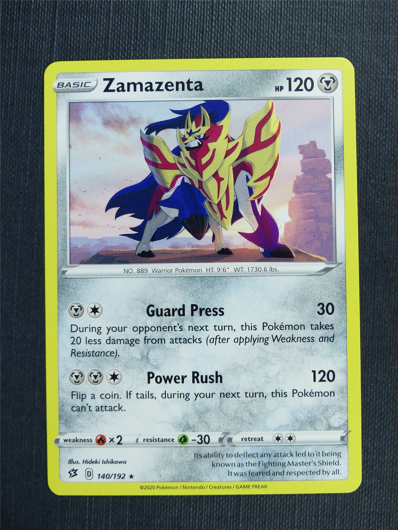 Zamazenta 140/192  - RCL - Pokemon Card #3HB