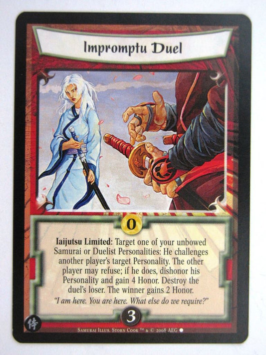 Vintage L5R Cards: IMPROMPTU DUEL # 27F86