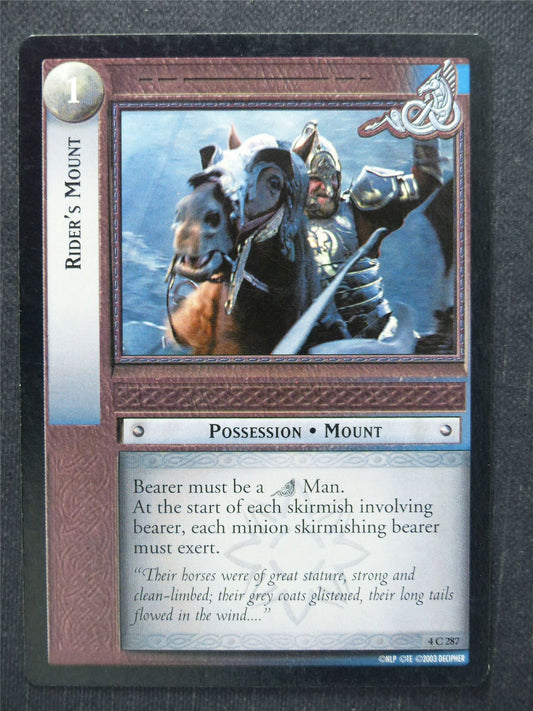 Rider's Mount 4 C 287 - LotR Cards #QB