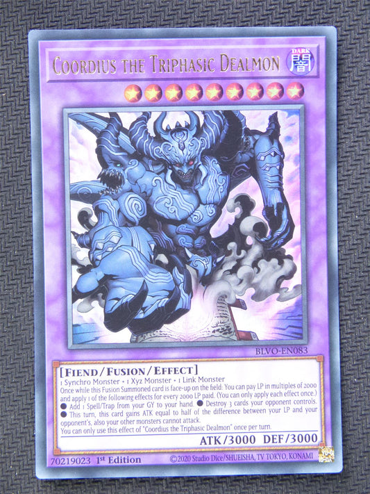 Coordius Triphasic Dealmon BLVO - Ultra Rare - Yugioh Card #5KM