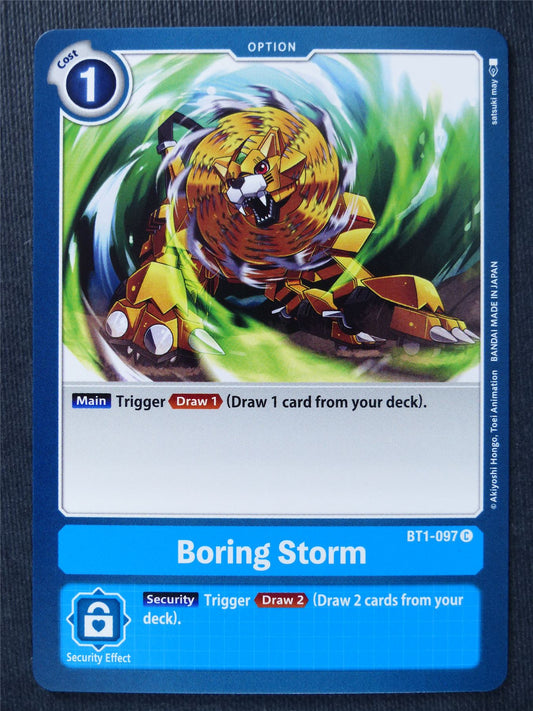 Boring Storm BT1-097 C - Digimon Cards #SU