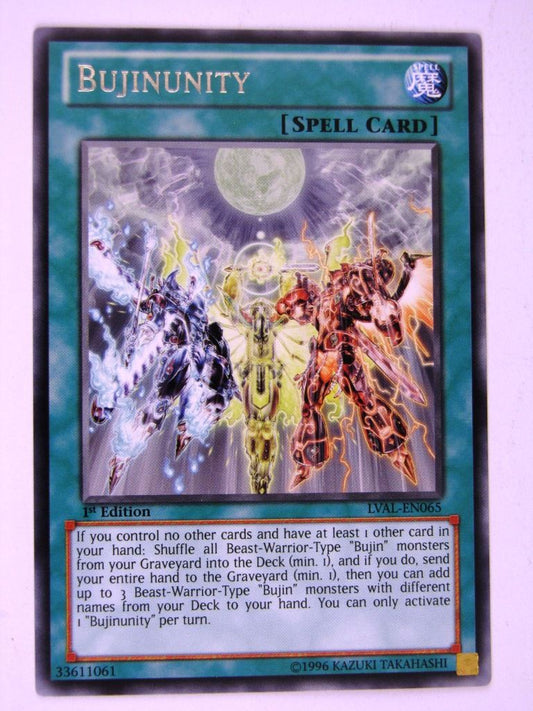 Yugioh Cards: BUJINUNITY RARE: LVAL