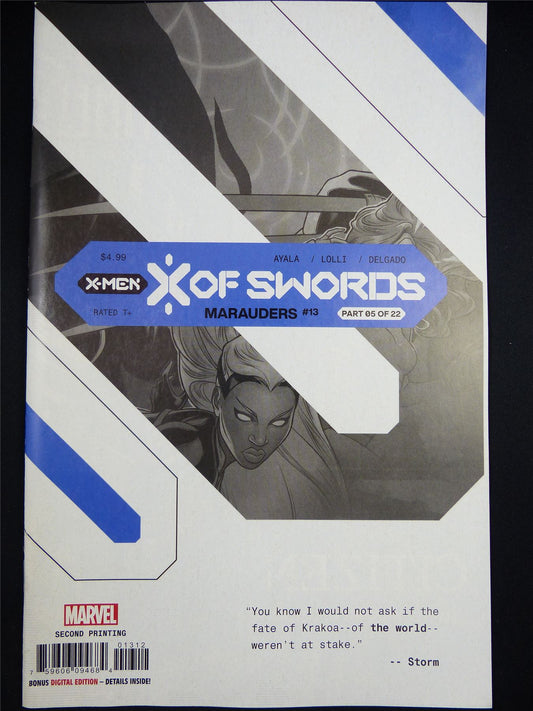 X-Men: X of Swords: MARAUDERS part 5 #13 2nd Print - Marvel Comic #1UC