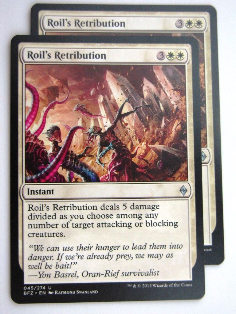 MTG Cards: BATTLE FOR ZENDIKAR: ROIL'S RETRIBUTION x2 # 37B64