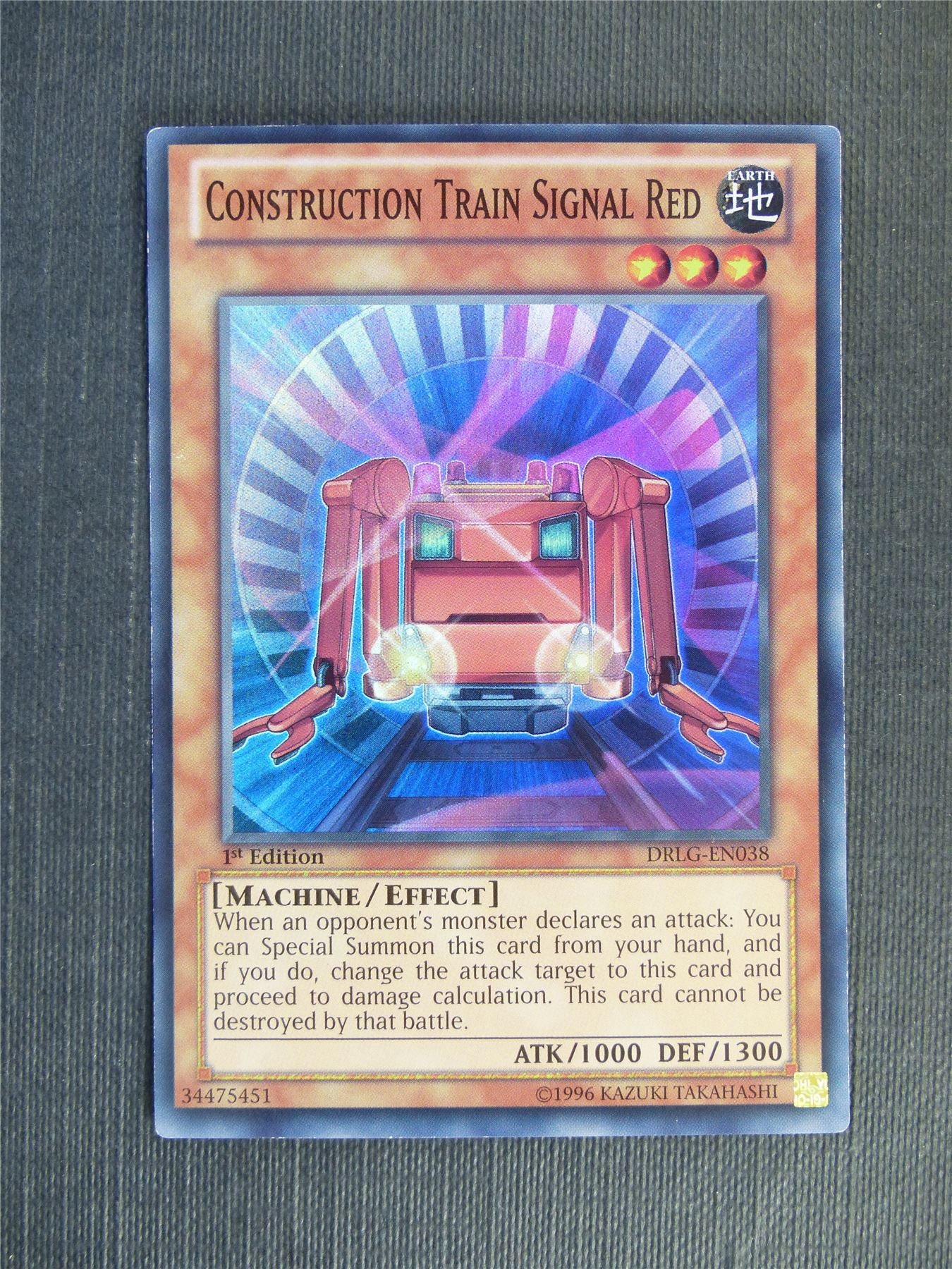 Construction Train Signal Red DRLG Super Rare - 1st ed - Yugioh Cards #15Y