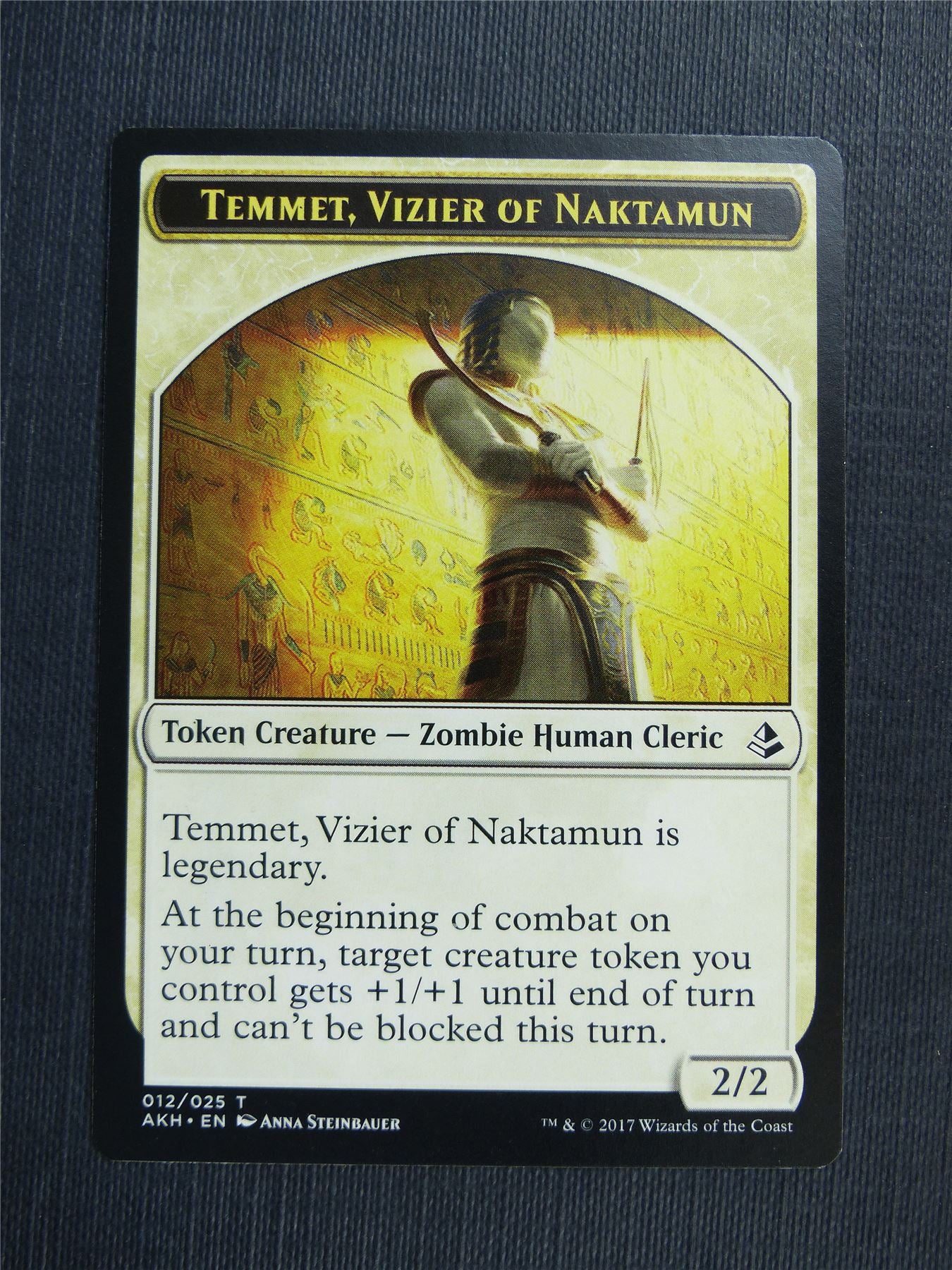 Zombie / Temmet Vizier of Naktamun - Mtg Magic Token Cards #4PM