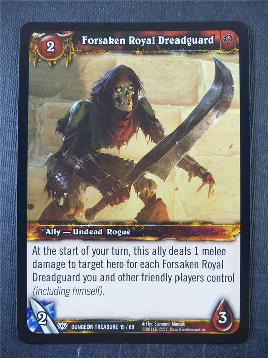 Forsaken Royal Dreadguard 19/60 Foil - WoW Card #19R