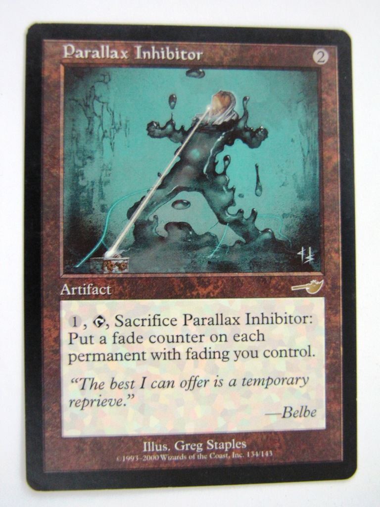 MTG Magic Played Cards: PARALLAX INHIBITOR # 6D3